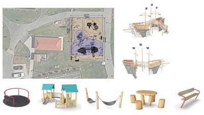 Kompan park proposal layout