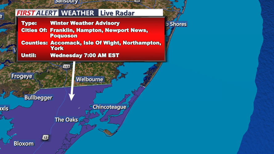 WINTER WEATHER ADVISORY - CHINCOTEAGUE