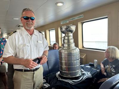 The Stanley Cup makes the trip across the Delaware Bay