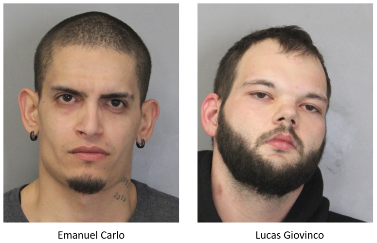 Carlo and Giovinco mugshots