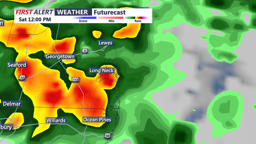 Forecast Model Run For Noon Saturday