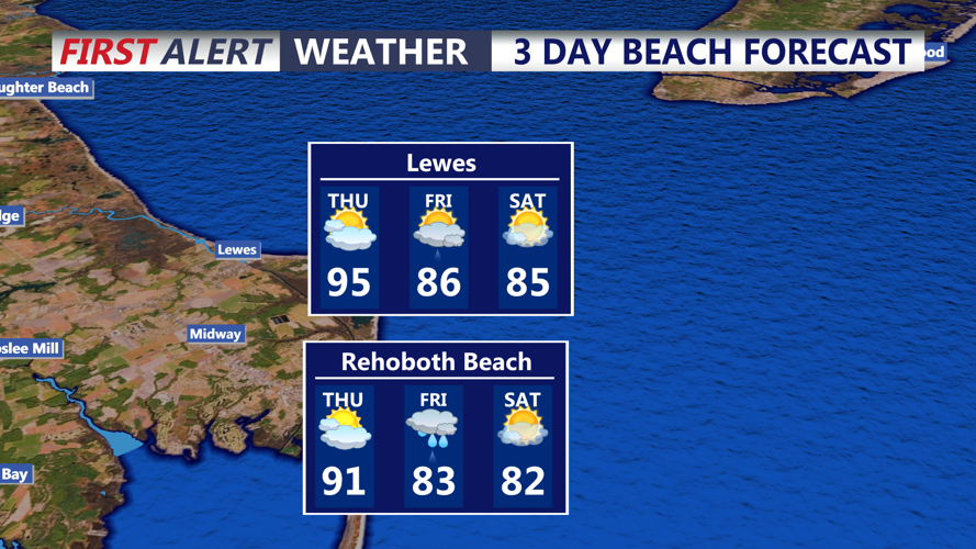 3 DAY BEACH FORECAST LEWES