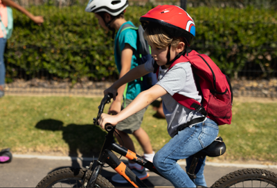 children on bikes 