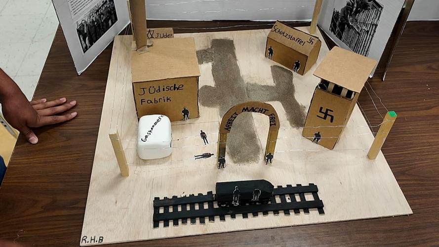 A 3D student project about the Holocaust.