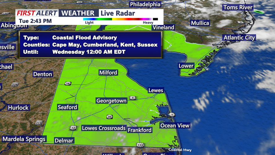 COASTAL FLOOD ADVISORY - SUSSEX