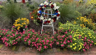 Spicer Wreath laying