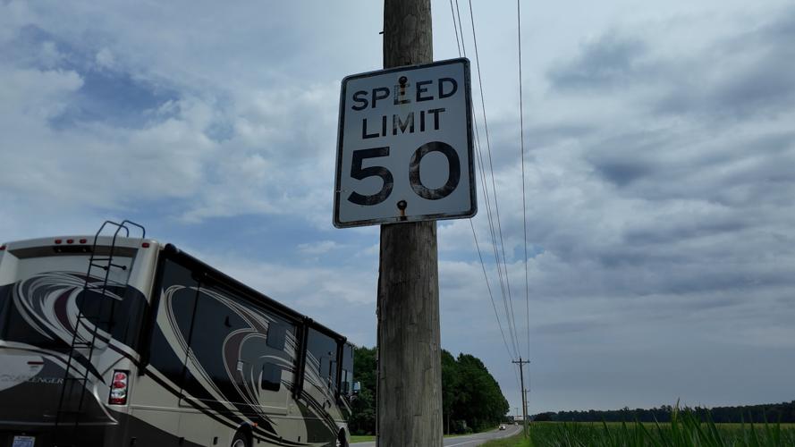 Speed limit sign up