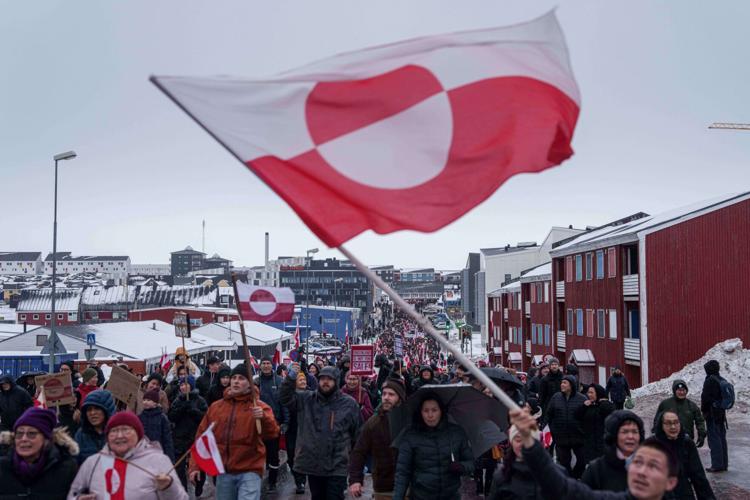 Greenland US Flags