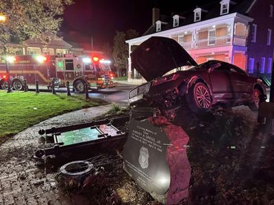 Georgetown emergency crews address vehicle-hydrant collision