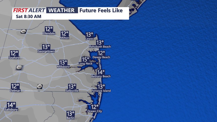 Bitterly Cold Wind Chills Saturday-Sunday AM