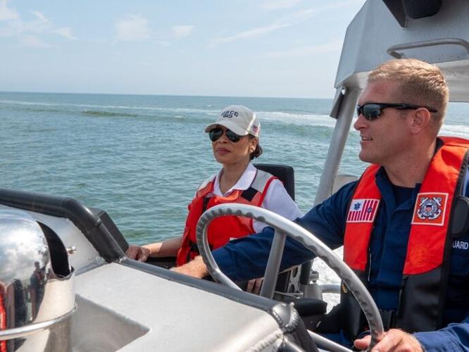 Sen. Lisa Blunt Rochester meets with U.S. Coast Guard in Indian River.