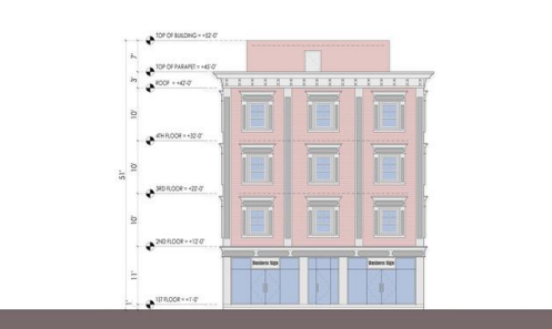 Milford proposed building sketch