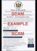 Delaware officials warn of text scam posing as court notice