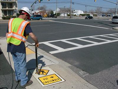 OCEAN CITY pedestrian  MARKING