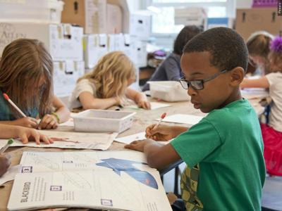 Students in a classroom