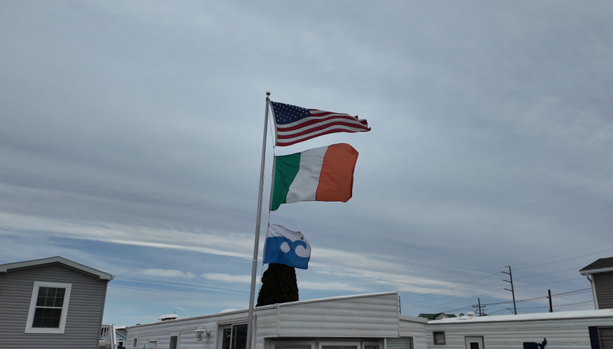 American Irish Ocean City flags