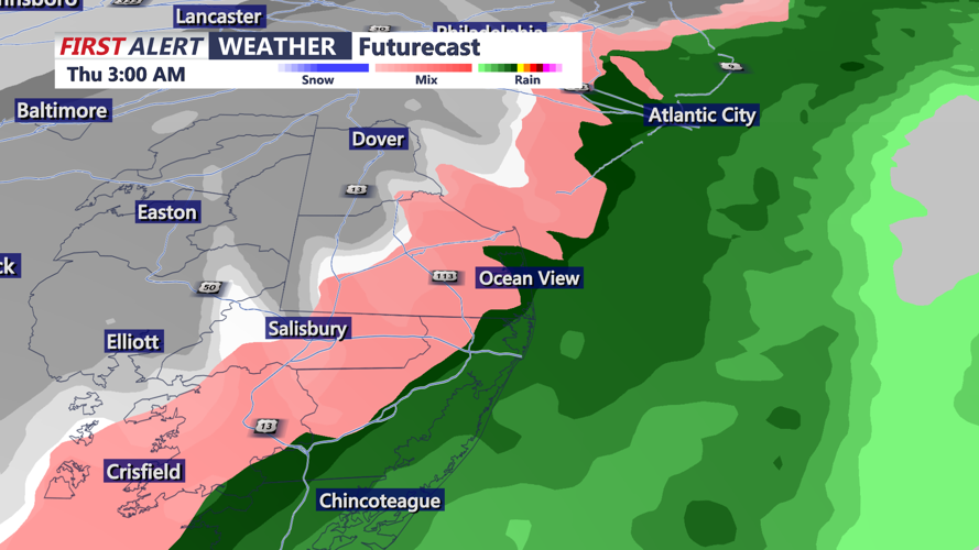 FUTURECAST PRECIPITATION DELAWARE