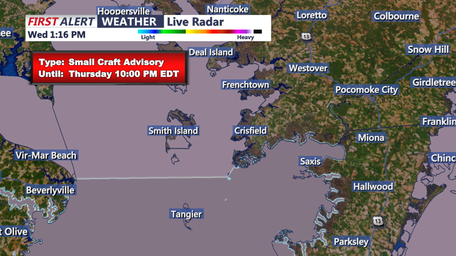 SMALL CRAFT ADVISORY - CRISFIELD