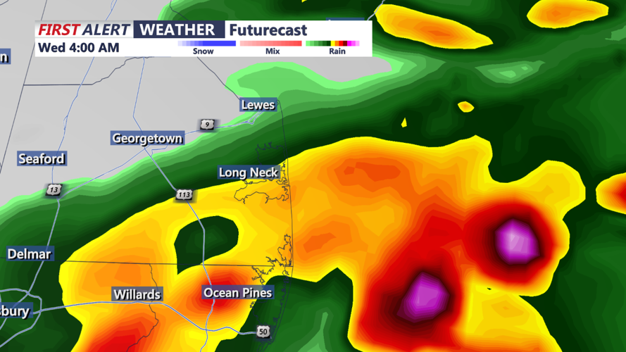 Forecast Model Wednesday Morning