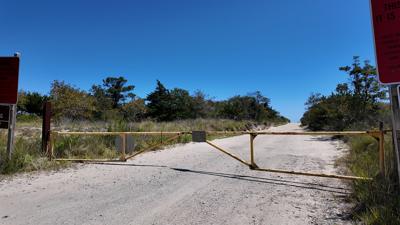 Surf fishing drive-ons closed