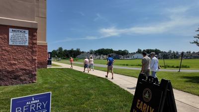 Voters heading into the polls