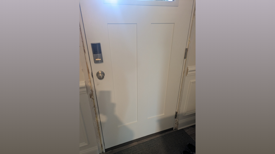 Door frame separation