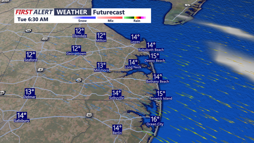 FUTURECAST TUESDAY TEMPS