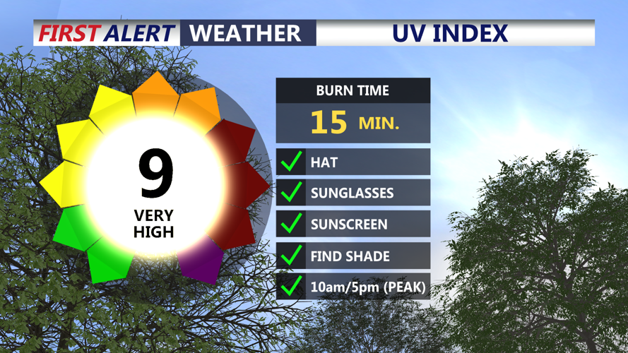 UV INDEX SATURDAY