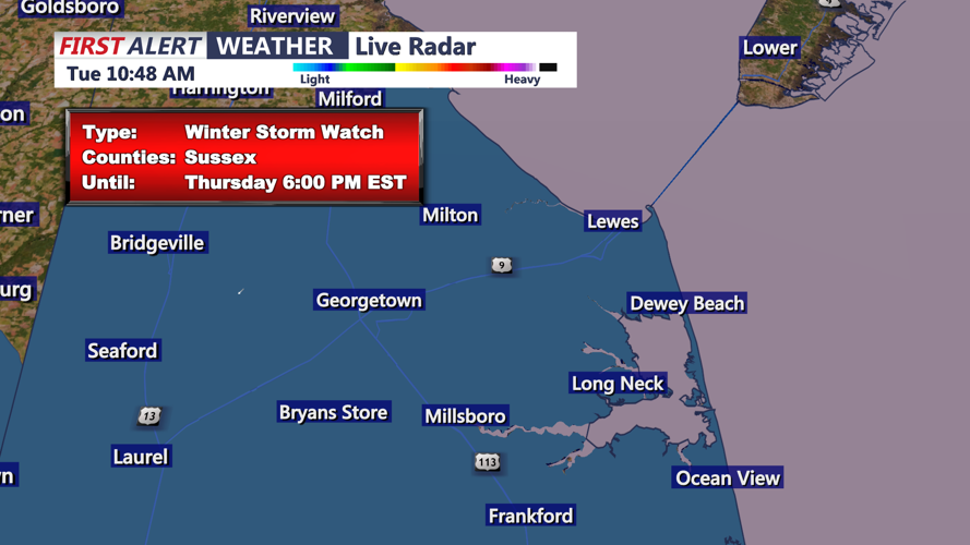 WINTER STORM WATCH - SUSSEX