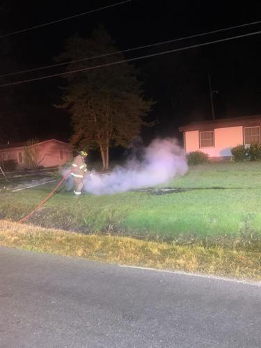 Electrical wire fire