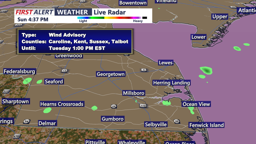 WIND ADVISORY - SUSSEX