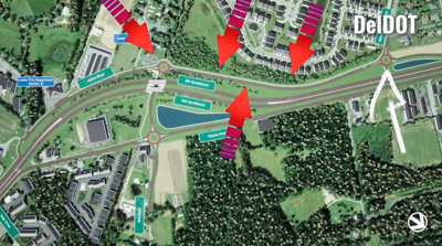 This is the final look of the three roundabouts according to DelDOT.