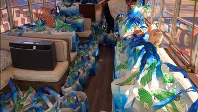 Project Kudos Bus Delivers Food to Indian River School District Families