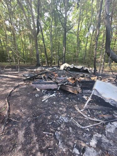 Mobile home house fire