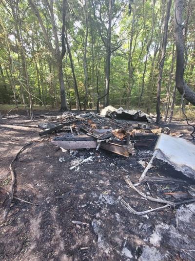 Mobile home house fire