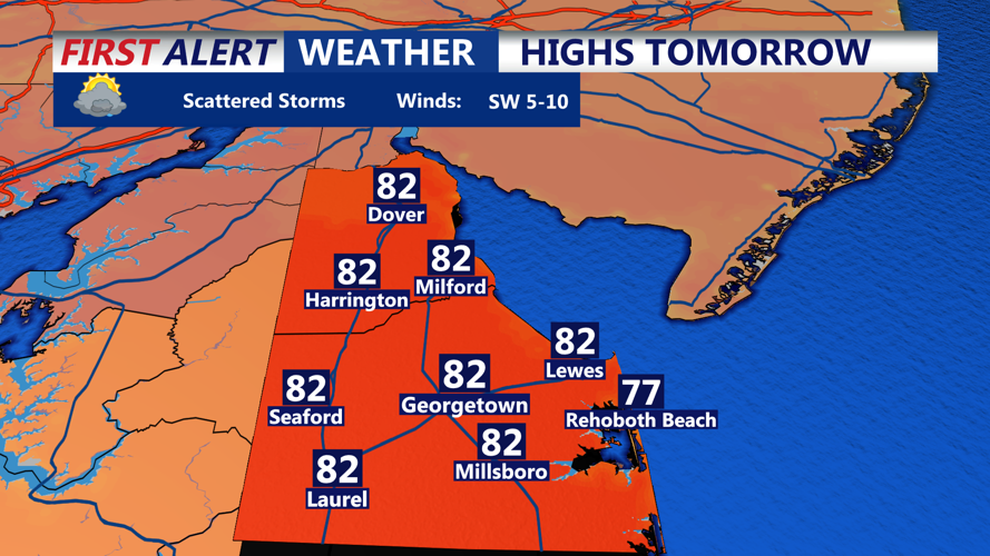 HIGHS TOMORROW SUSSEX