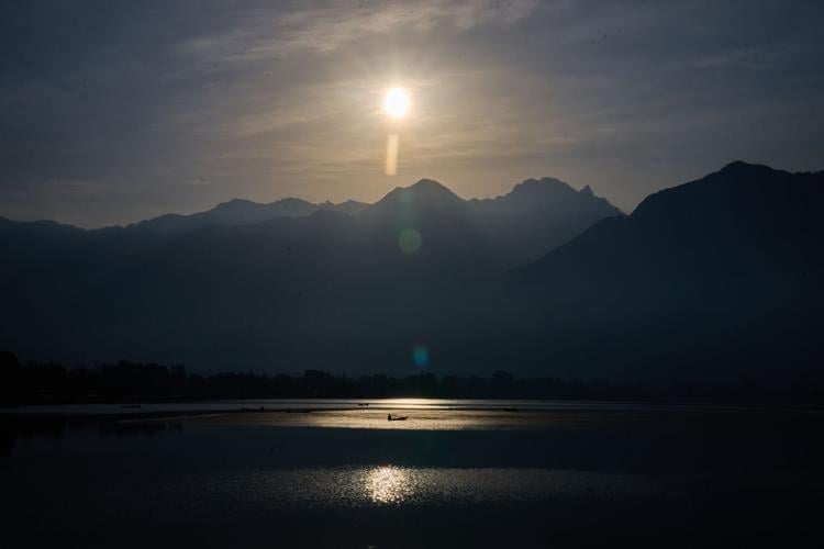 APTOPIX Climate Kashmir Lakes