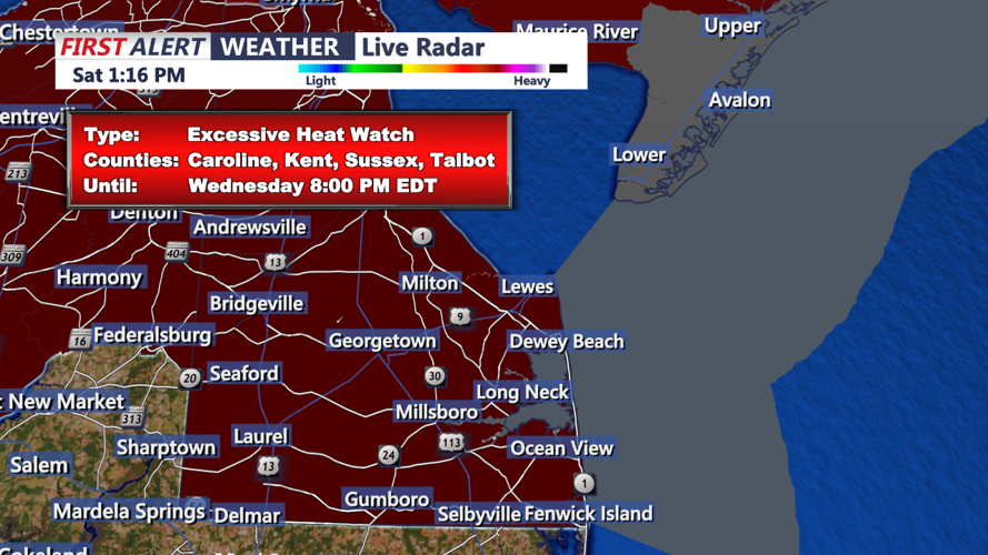 Excessive Heat Watch Tues AM - Wed