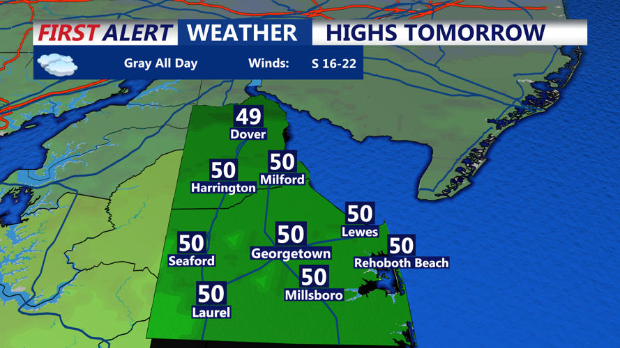 HIGHS TOMORROW SUSSEX