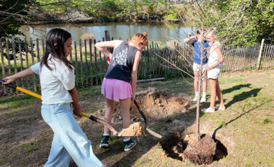 Coastal Connections: Rehoboth Elementary students celebrate Arbor Day with songs and tree planting