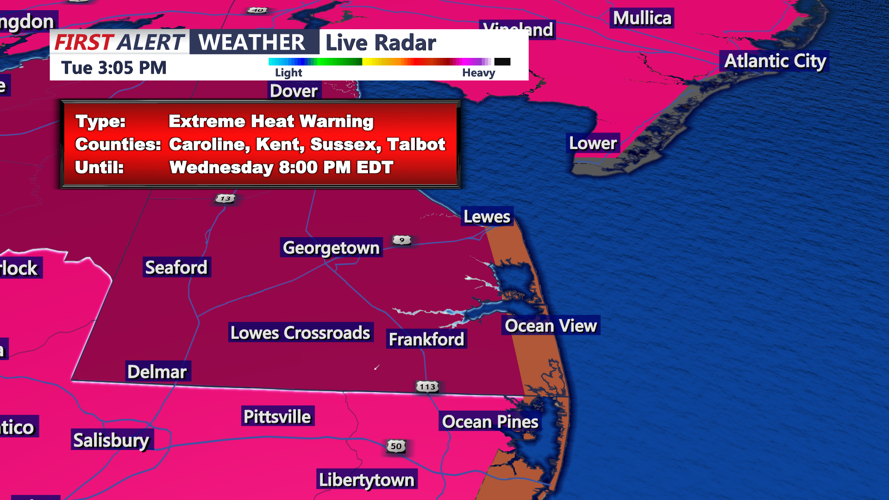 EXTREME HEAT WARNING - SUSSEX