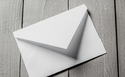 White envelope