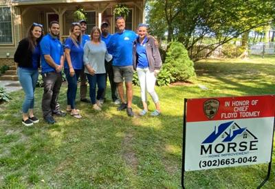 Morse Roofing and Siding Gifts Anne Toomey, Floyd Toomey's Widow, A New Roof