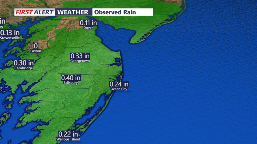 OBSERVED RAIN - DELMARVA