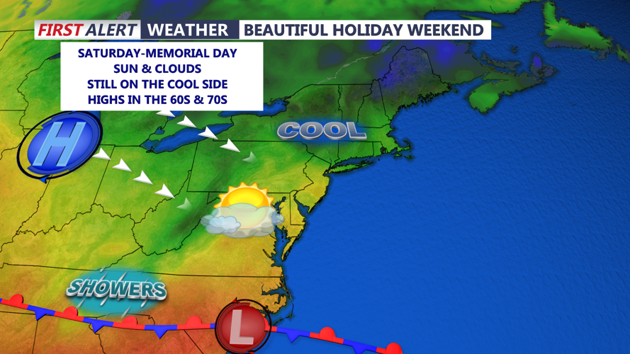 BEAUTIFUL HOLIDAY WEEKEND SURFACE MAP