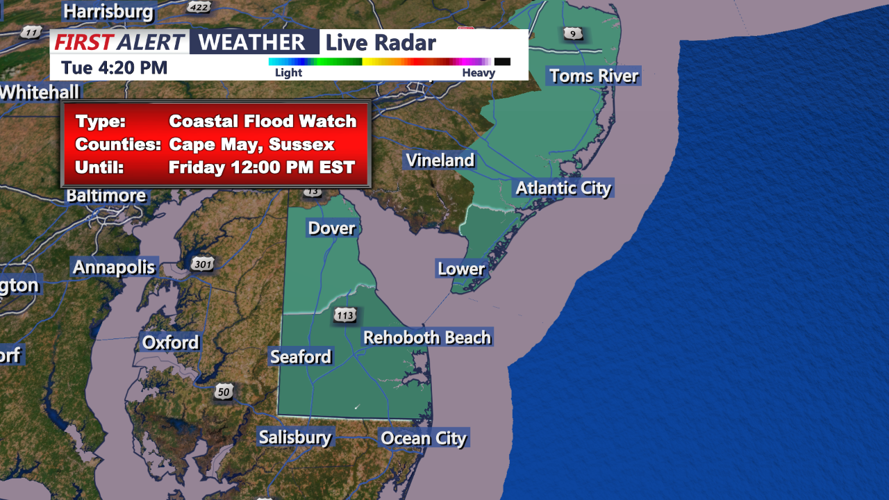 COASTAL FLOOD ADVISORY - DELMARVA
