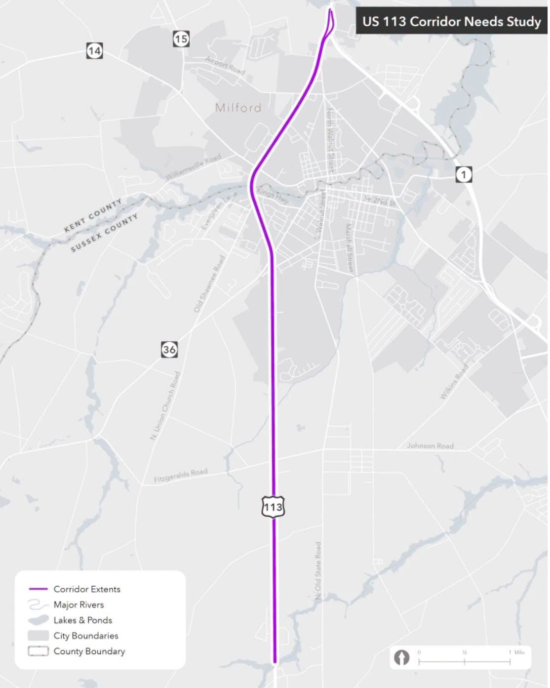 Public feedback sought for Route 113 corridor study near Milford