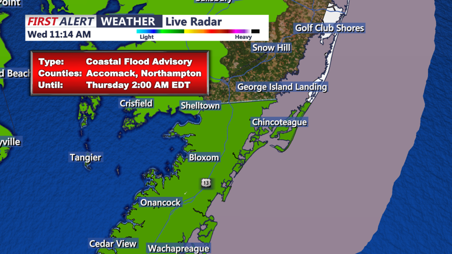 COASTAL FLOOD ADVISORY - ACCOMACK