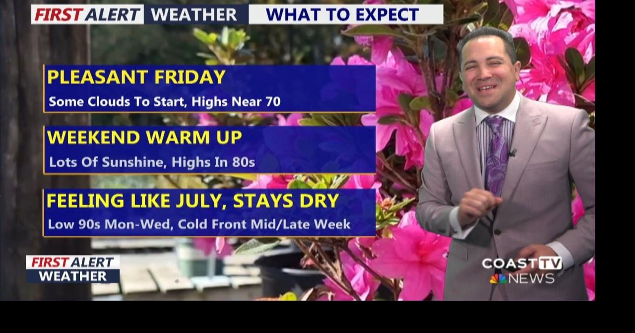 Friday Morning Forecast Update, May 15th, 2026 | Weather | coasttv.com