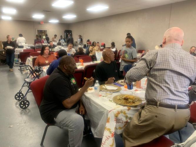 Community members enjoyed a meal and sharing stories this Thanksgiving. Courtesy of the House of David.